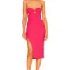 Maira Midi Dress Fuchsia