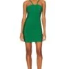 HERVE LEGER Icon Strappy Sweetheart Mini Dress Cypress