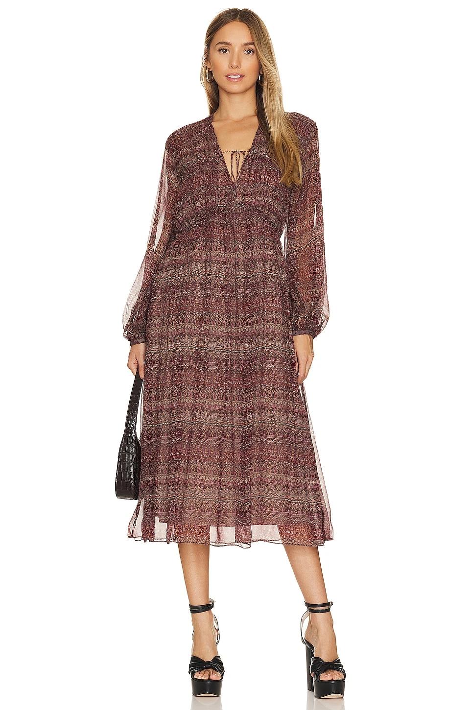 Joie Alquina Dress Anise Flower Multi