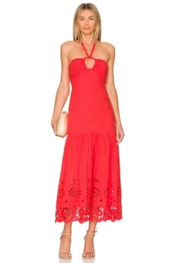 Talia Embellished Maxi Dress Poppy