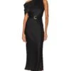 Angelique Solid Dress Black