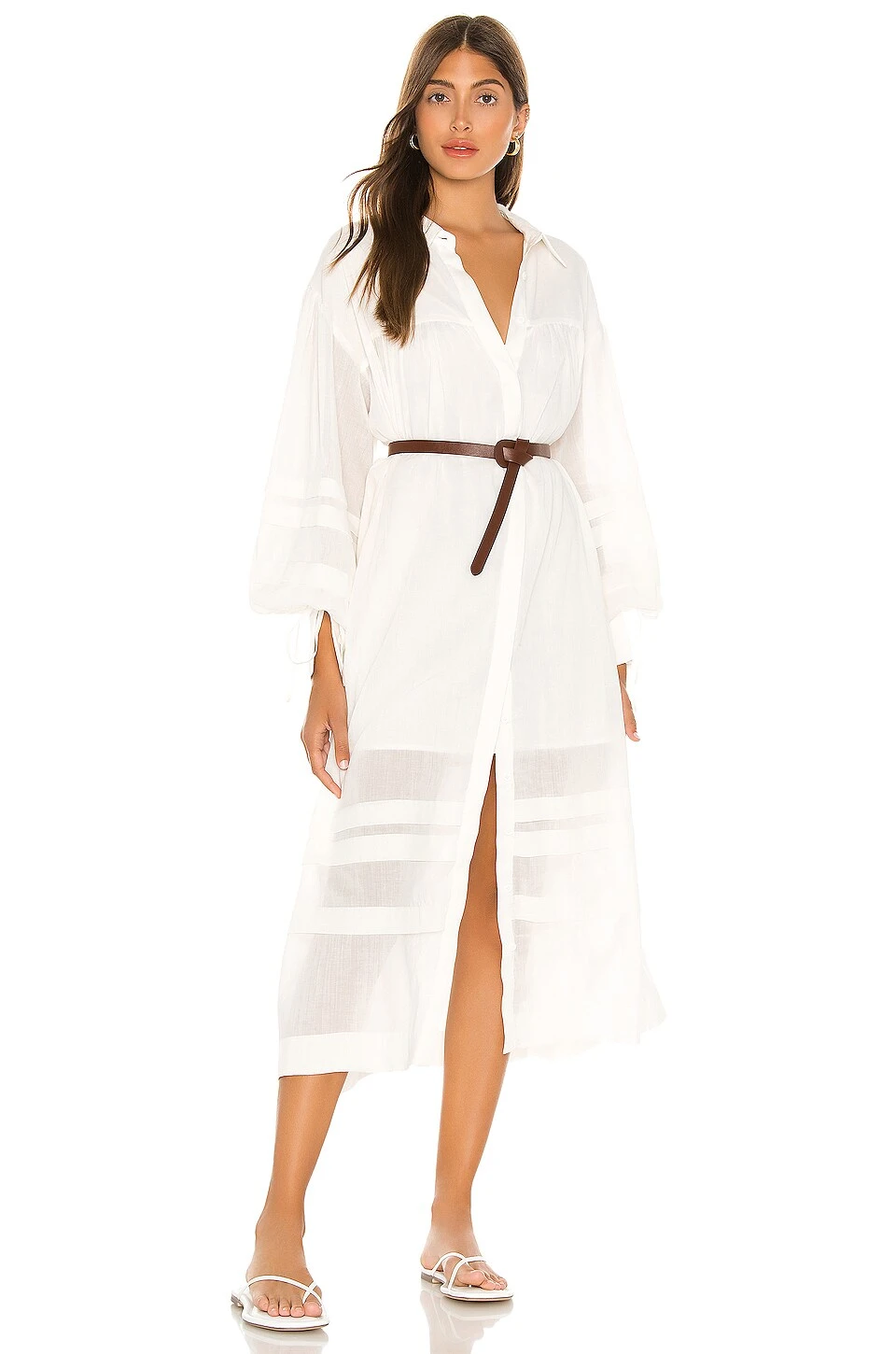 The Maisy Midi Dress White