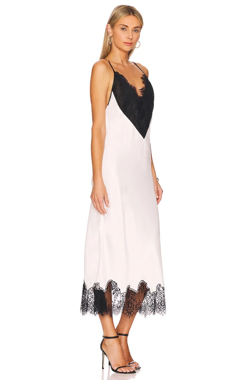 Bodhi Midi Dress White & Black - Image 2