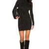 Jura Mini Knit Dress Gunmetal