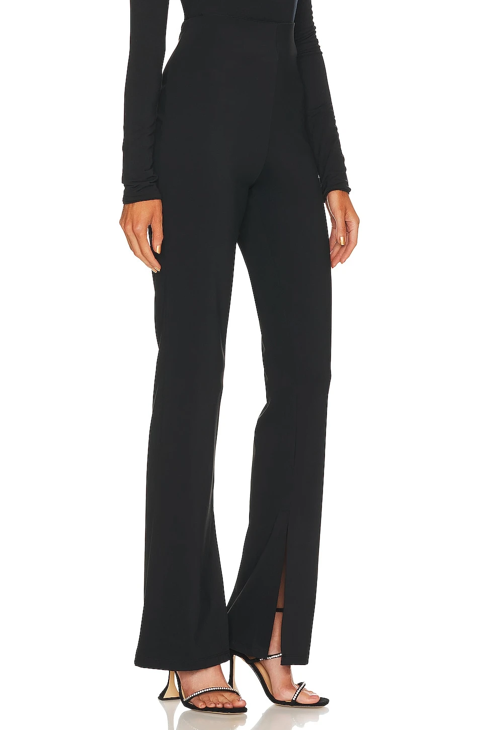 X Marianna Hewitt Anouka Knit Slim Pant Black - Image 2