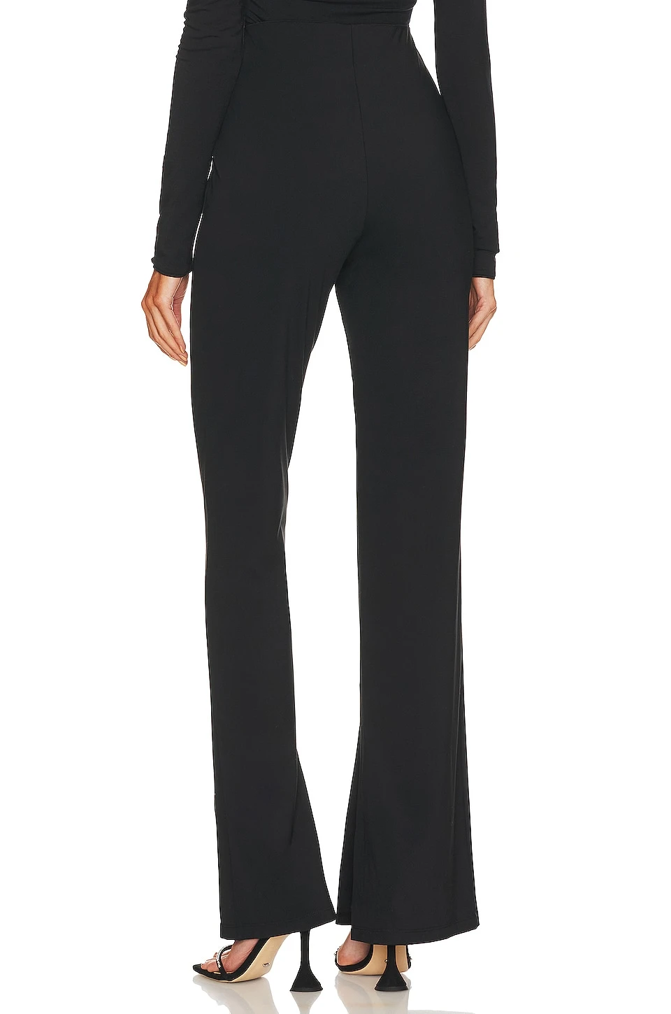 X Marianna Hewitt Anouka Knit Slim Pant Black - Image 3