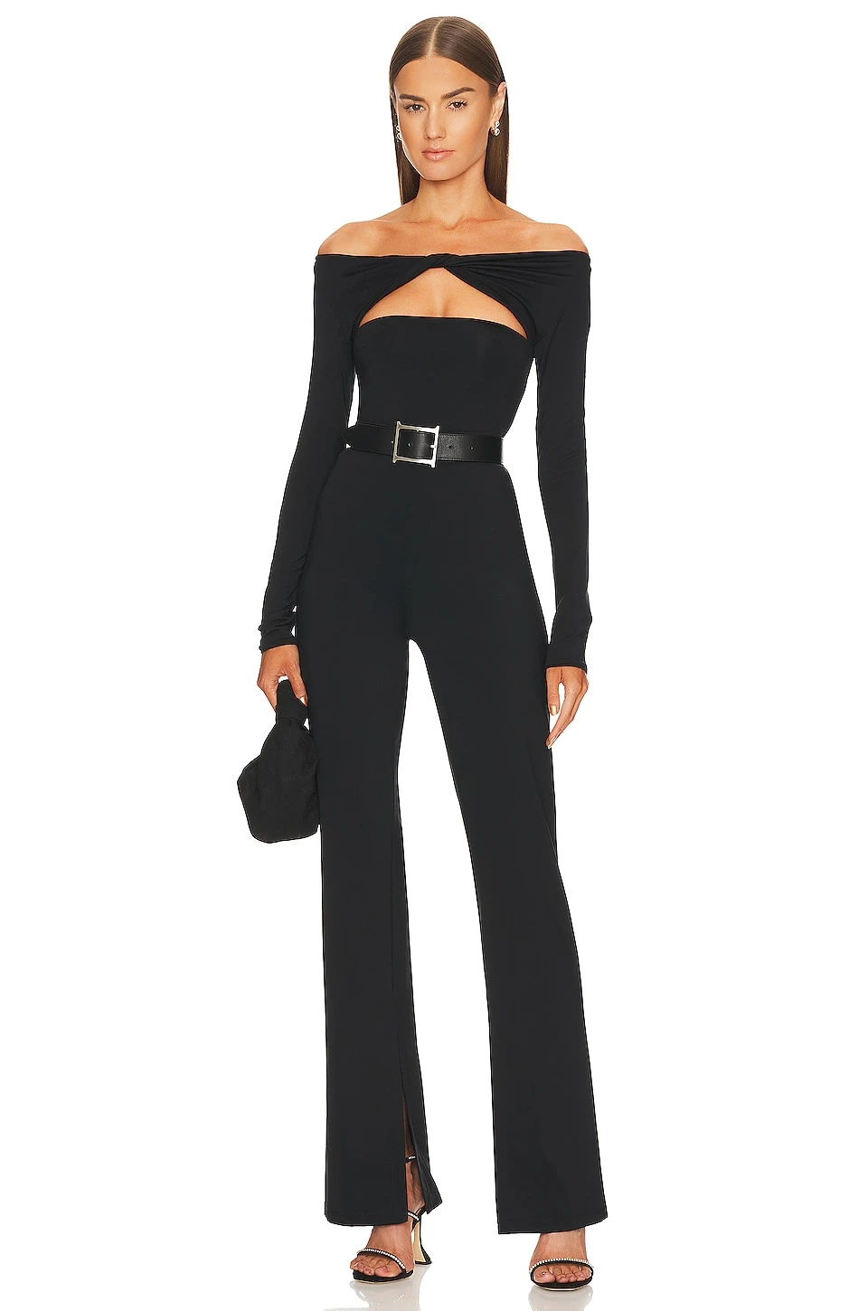 X Marianna Hewitt Anouka Knit Slim Pant Black - Image 4