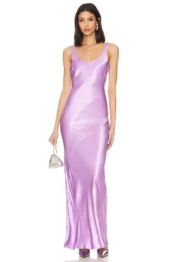 Adelyn Bias Dress Lilac