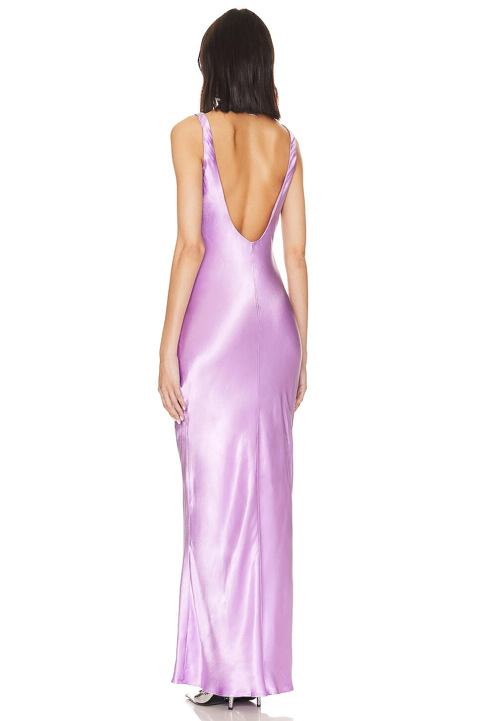Adelyn Bias Dress Lilac - Image 3