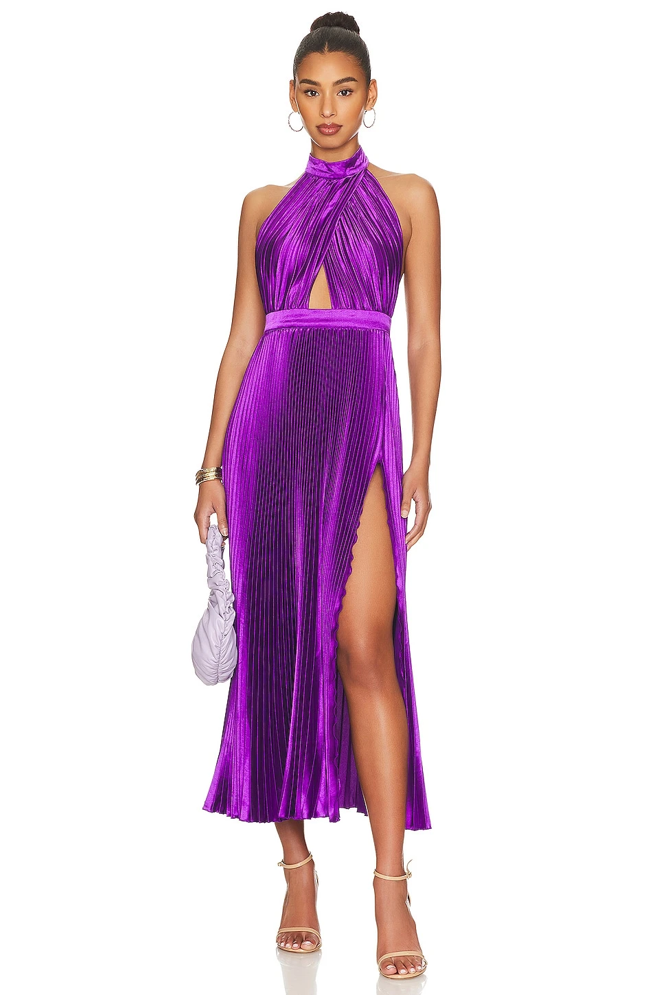 Renaissance Split Gown Violet - Image 7
