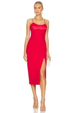 LIKELY Lorna Dress Scarlet