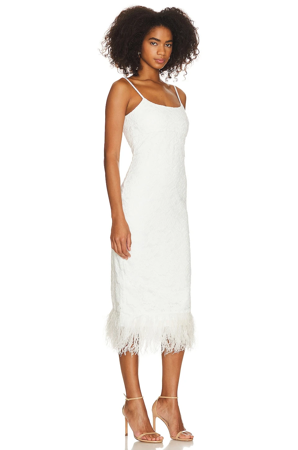LIKELY Midi Mari Dress White - Image 2