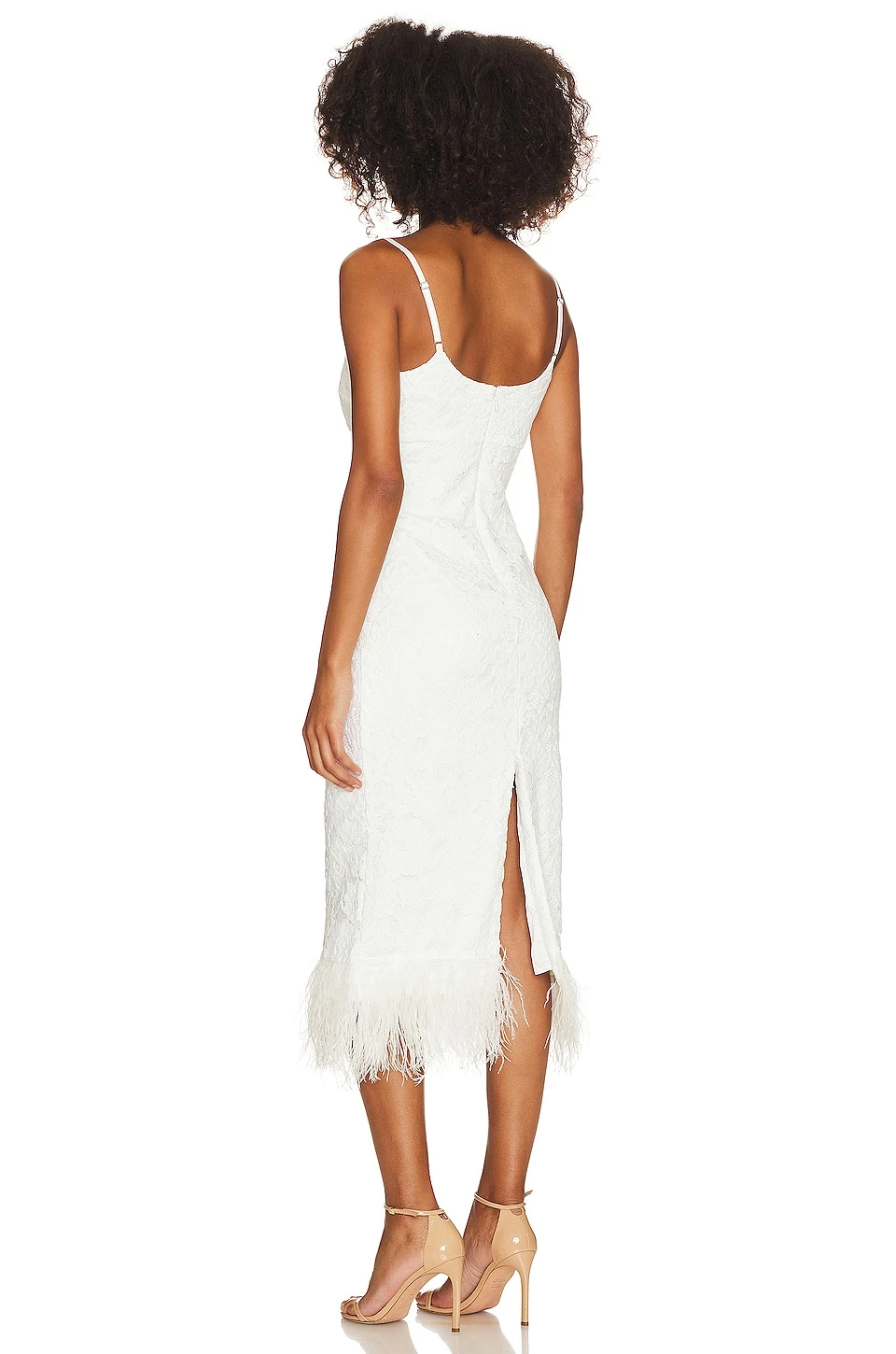 LIKELY Midi Mari Dress White - Image 3
