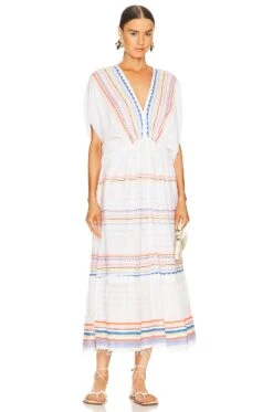 Bekah Plunge Neck Dress Tutti Frutti