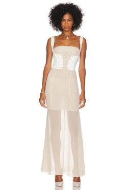 Paulina Corset Dress Ivory