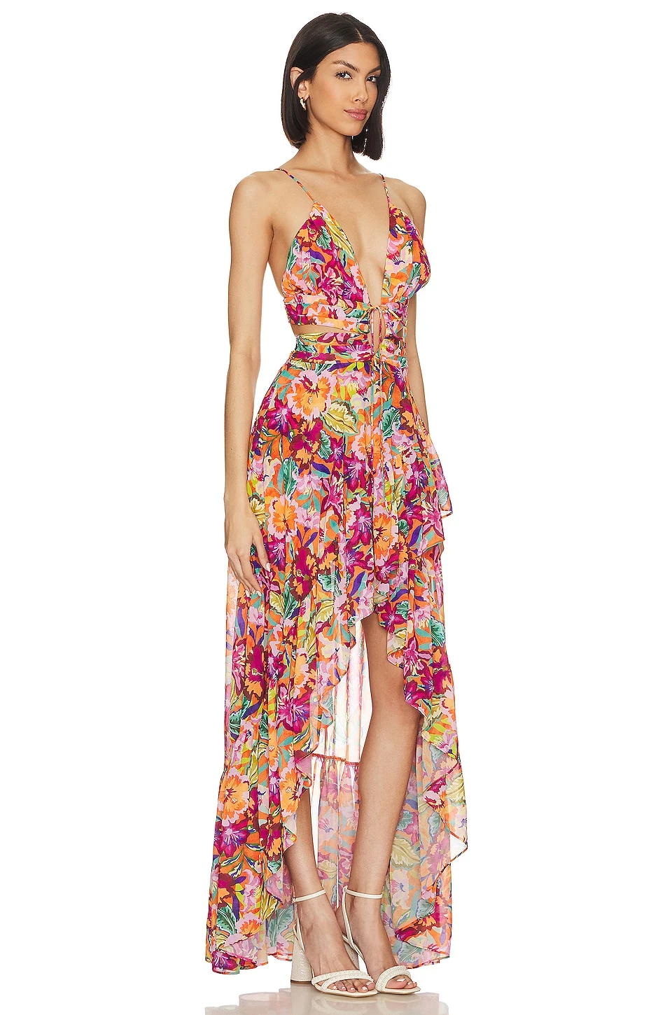 X Jetset Christina Fabi Gown Orange Multi - Image 2