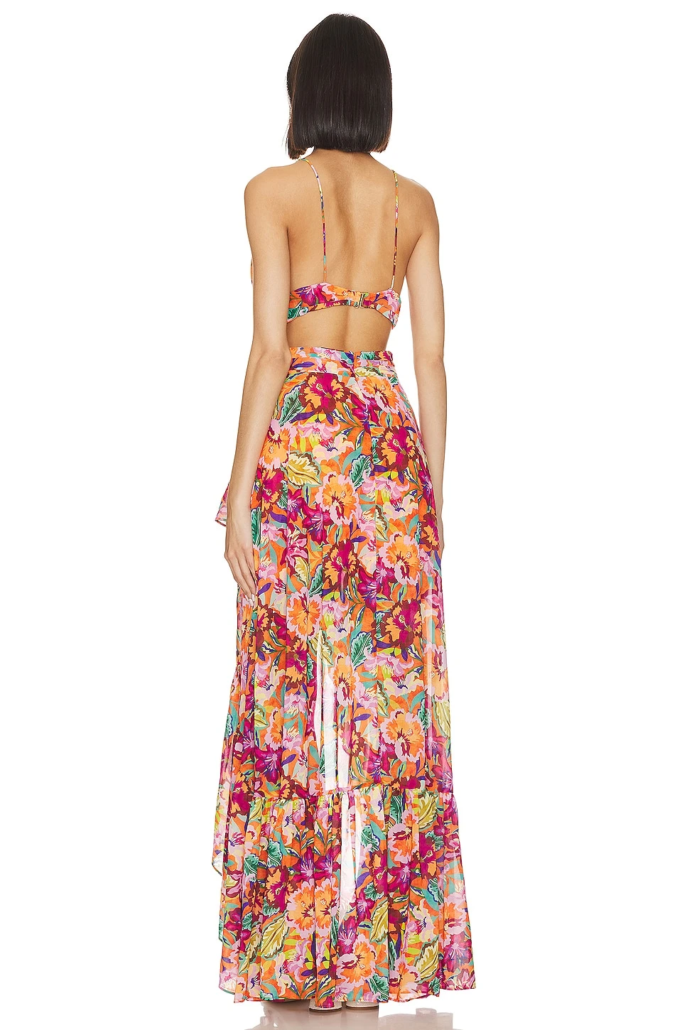 X Jetset Christina Fabi Gown Orange Multi - Image 3