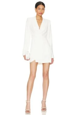 Christelle Mini Dress Opal White