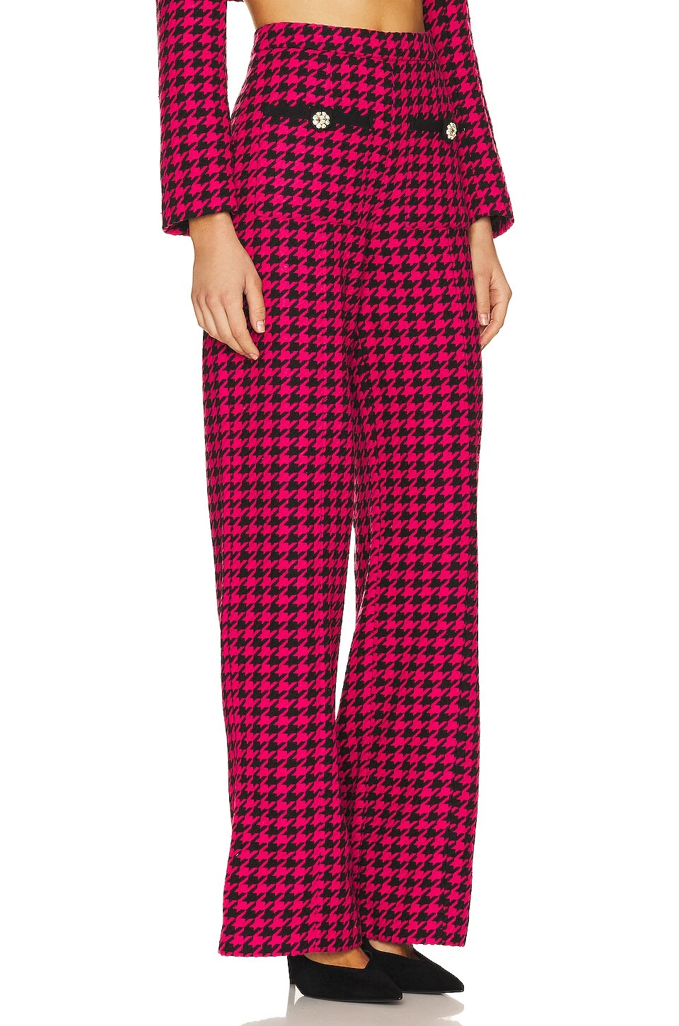 Nadja Trouser Black & Pink - Image 2