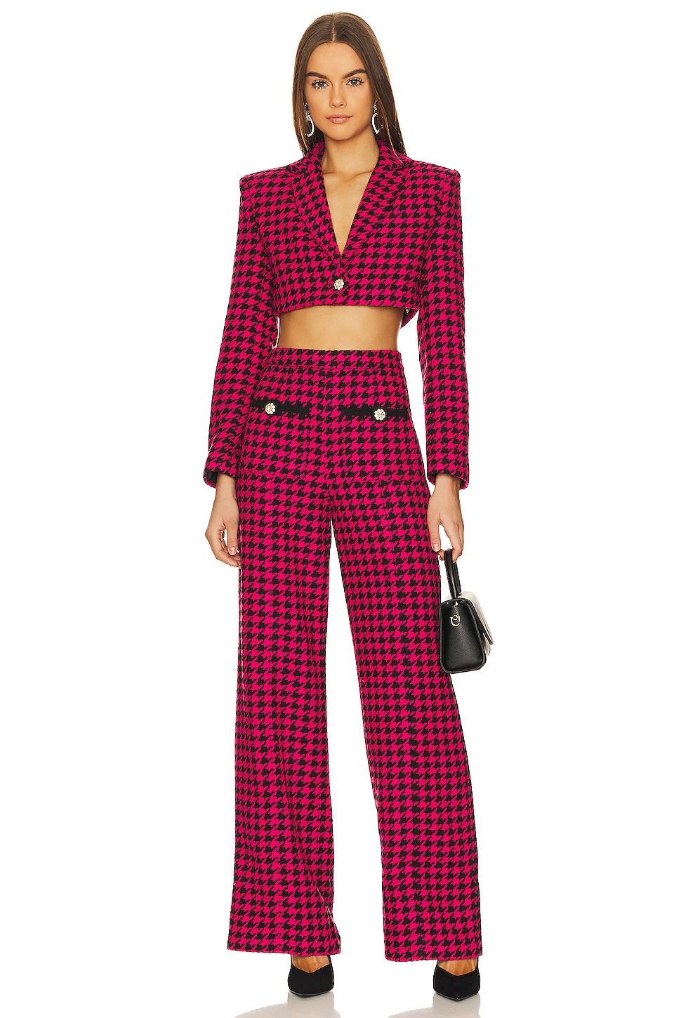 Nadja Trouser Black & Pink - Image 4