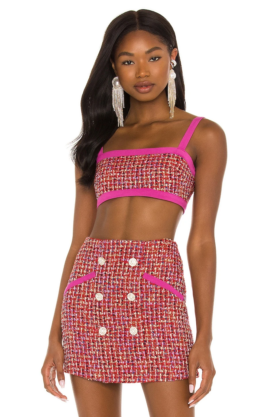 Nadja Bralette Pink & Red