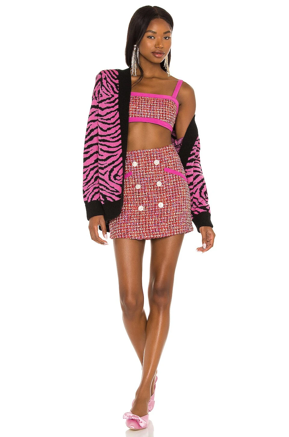 Nadja Bralette Pink & Red - Image 4