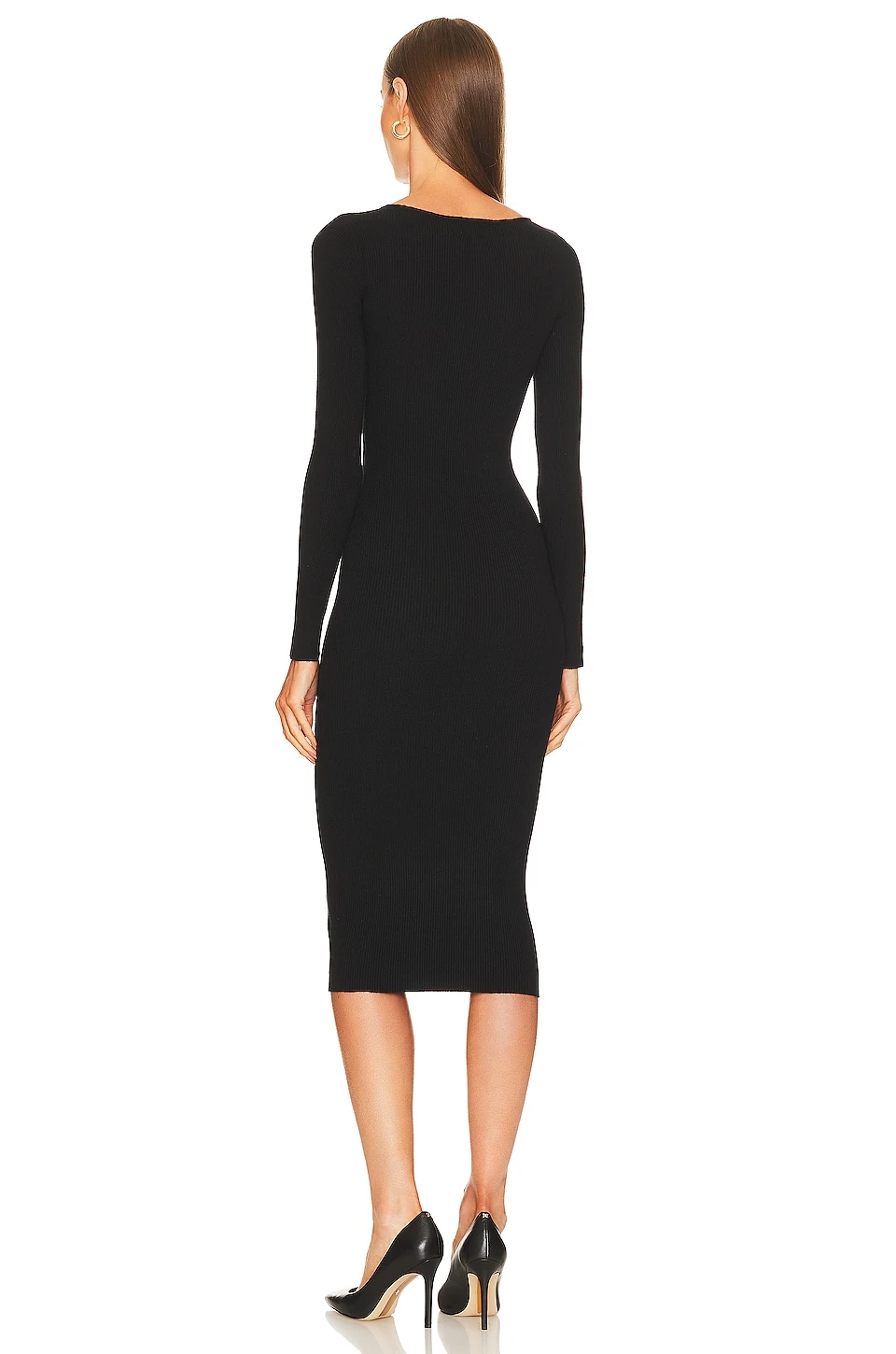 Auburn Sweater Dress Black - Image 4