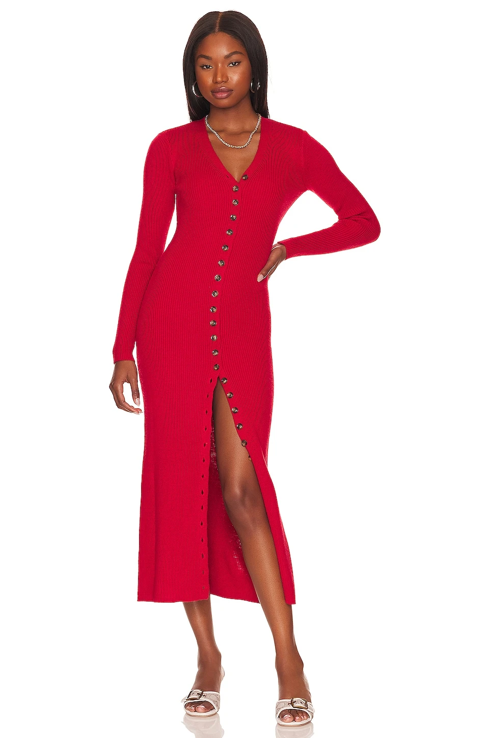 Kavala Sweater Dress Lime Green - Image 5