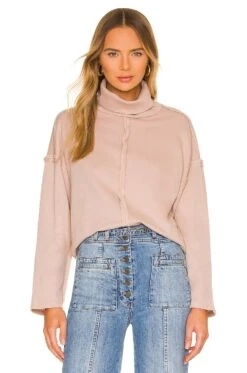 Essex Turtleneck Sweater Warm Taupe