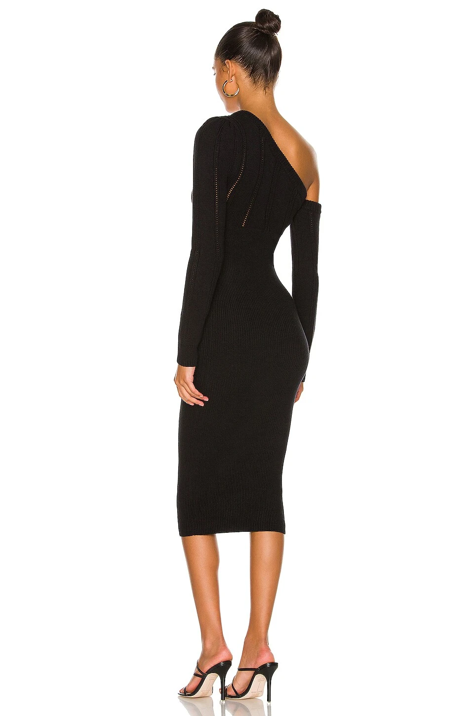 Landau Midi Dress Black - Image 3