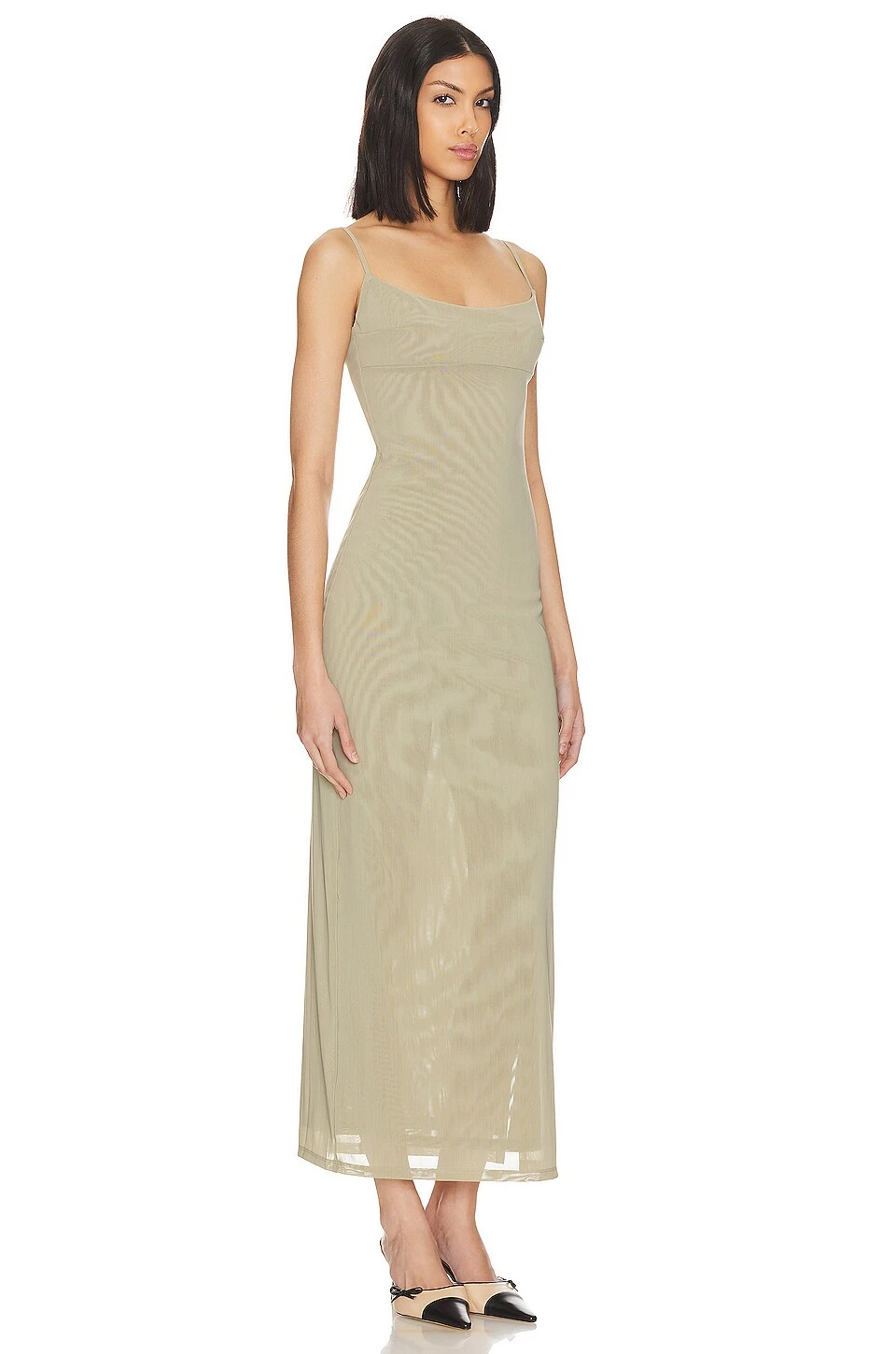 Thais Dress Khaki - Image 2