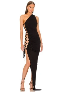 X REVOLVE Merrick Maxi Dress Black