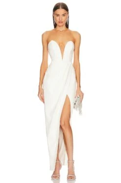 X REVOLVE Jake Gown Optic White