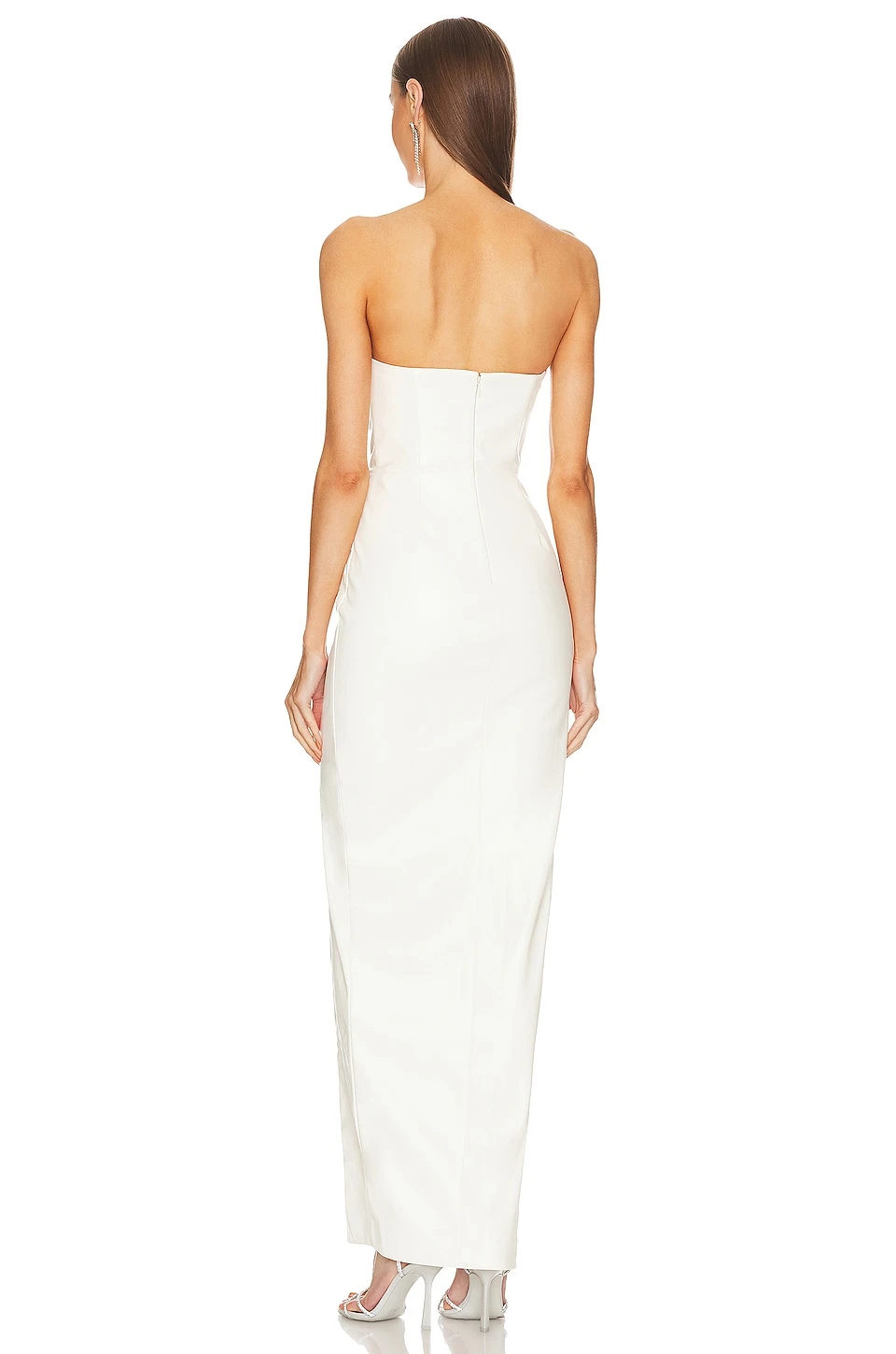X REVOLVE Jake Gown Optic White - Image 4