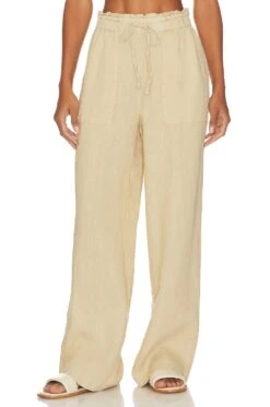 Jules Wide Leg Pant Natural