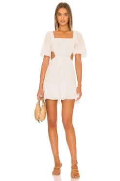 Minkpink Whitewash Mini Dress White
