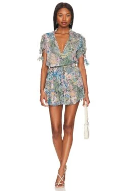 X REVOLVE Becca Dress Patchwork Batik