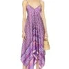 ROBE MI-LONGUE DELFINA Violet Geo