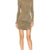 Evetta Mini Dress Khaki