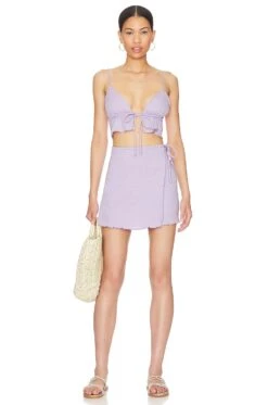 Axton Mini Skirt Set Lavender