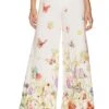 Wide Leg Butterfly Pants Snow White