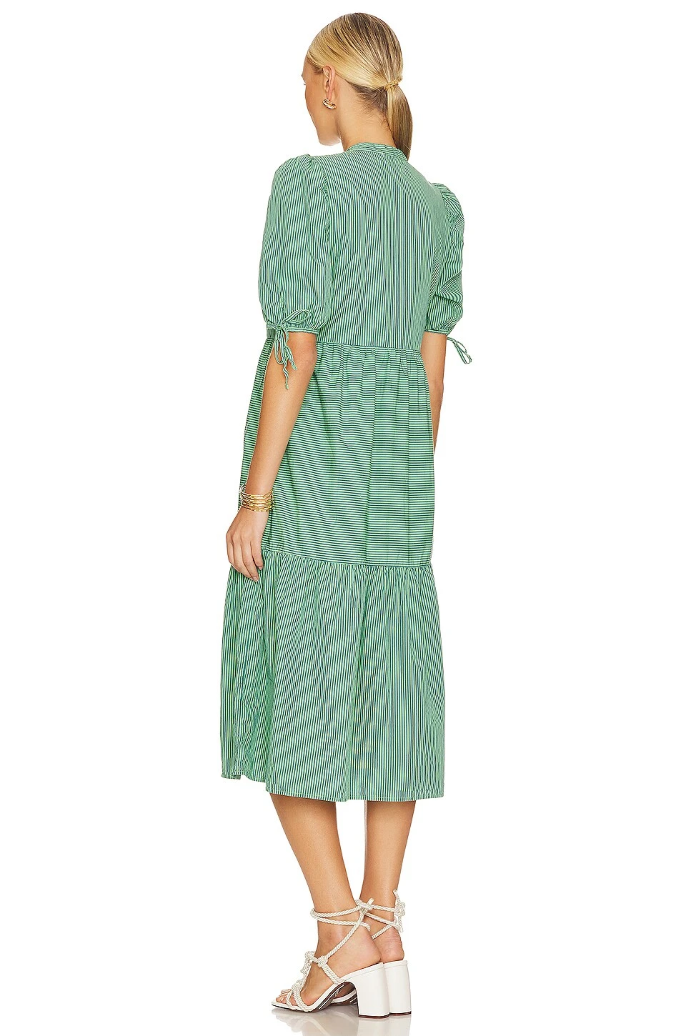 Dustin Romantic Midi Dress Havana - Image 3