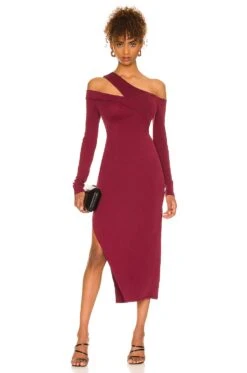 Sammy Midi Dress Burgundy