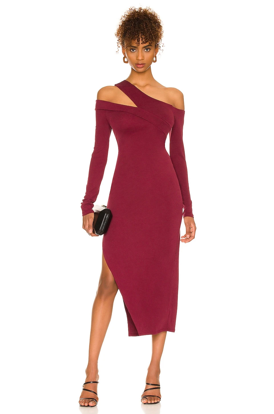 Sammy Midi Dress Burgundy