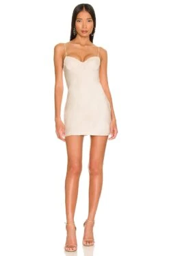 Gracen Mini Dress Champagne Ivory