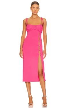 Fleure Midi Dress Pink