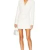 Serene Blazer Mini Dress Off-white