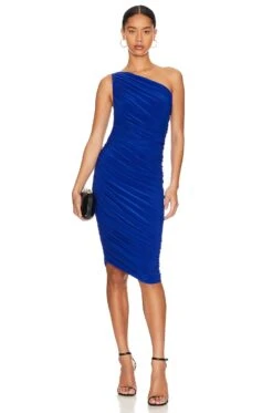 Norma Kamali Diana Midi Dress Cobalt