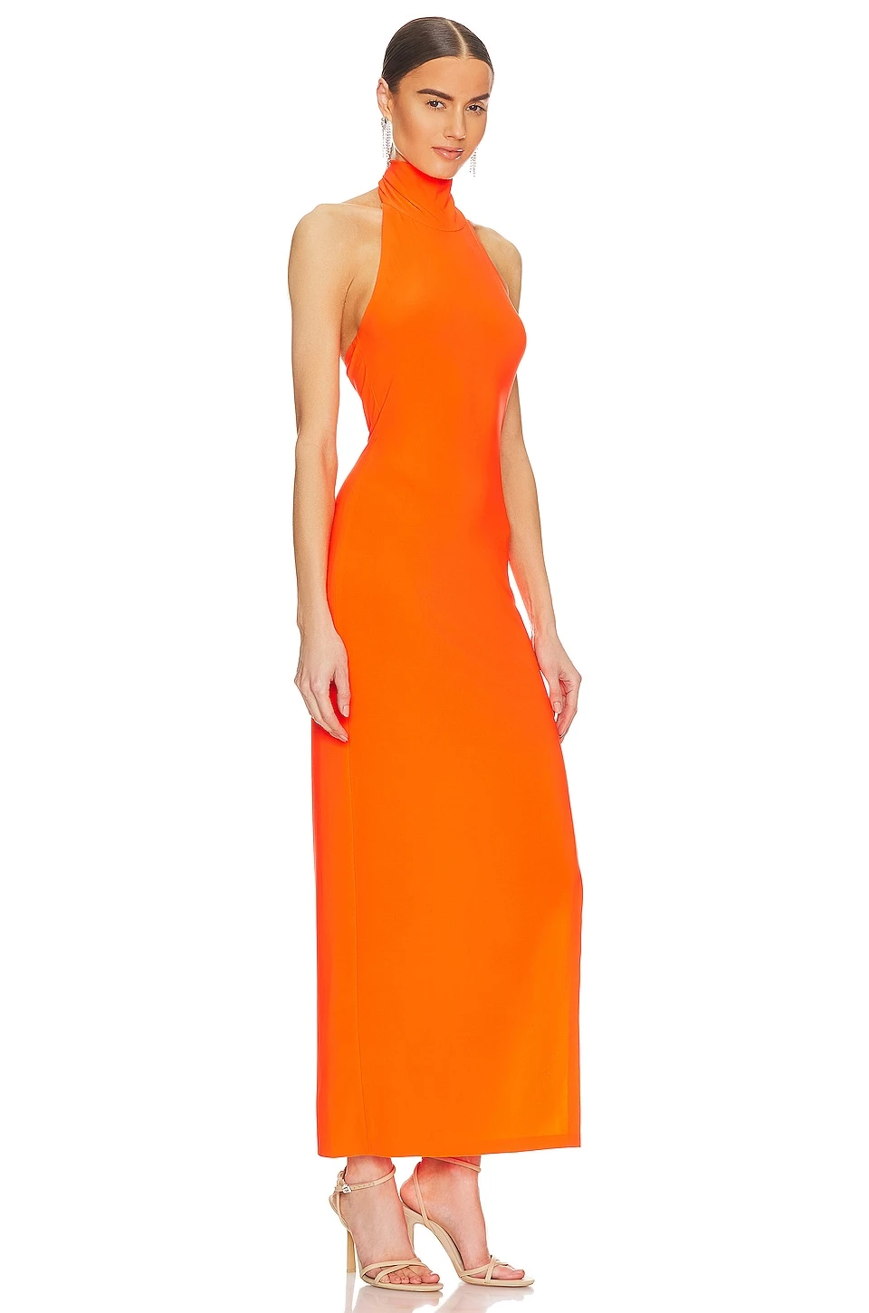 Norma Kamali Halter Turtleneck Gown Sos - Image 2
