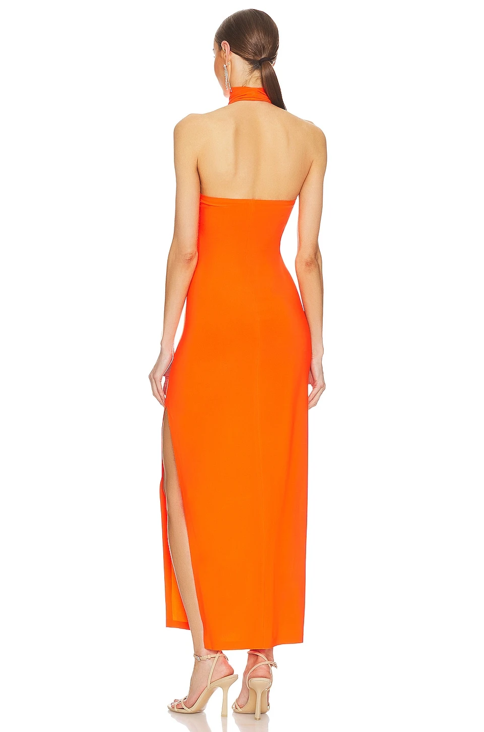 Norma Kamali Halter Turtleneck Gown Sos - Image 4